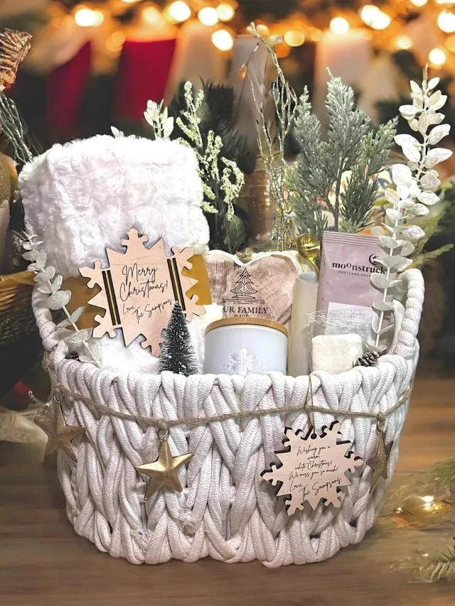 Winter White Comfort Basket
